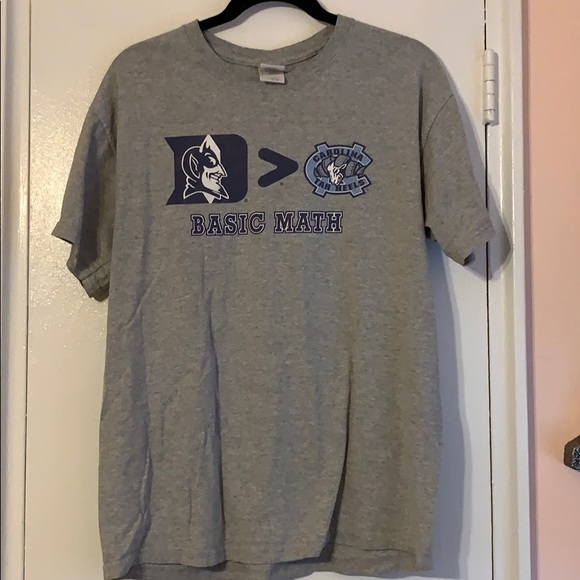 basic math duke unc shirt